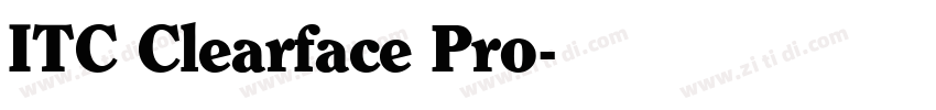 ITC Clearface Pro字体转换